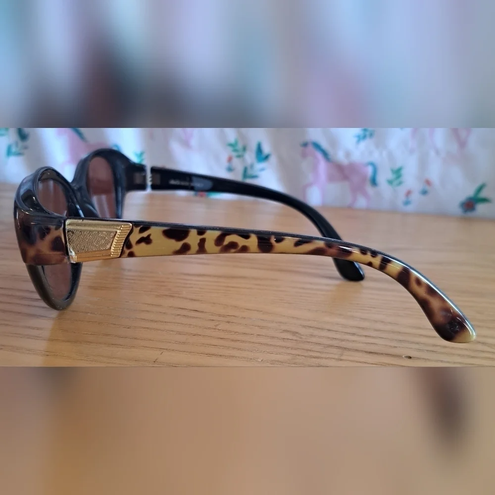 EUC Ellegi Mocha Tortoise Shell Cat Eye Neutral Glasses Sunglasses Shades Frames